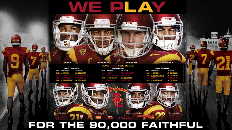 Football Desktop Background   USC Trojans 800x450