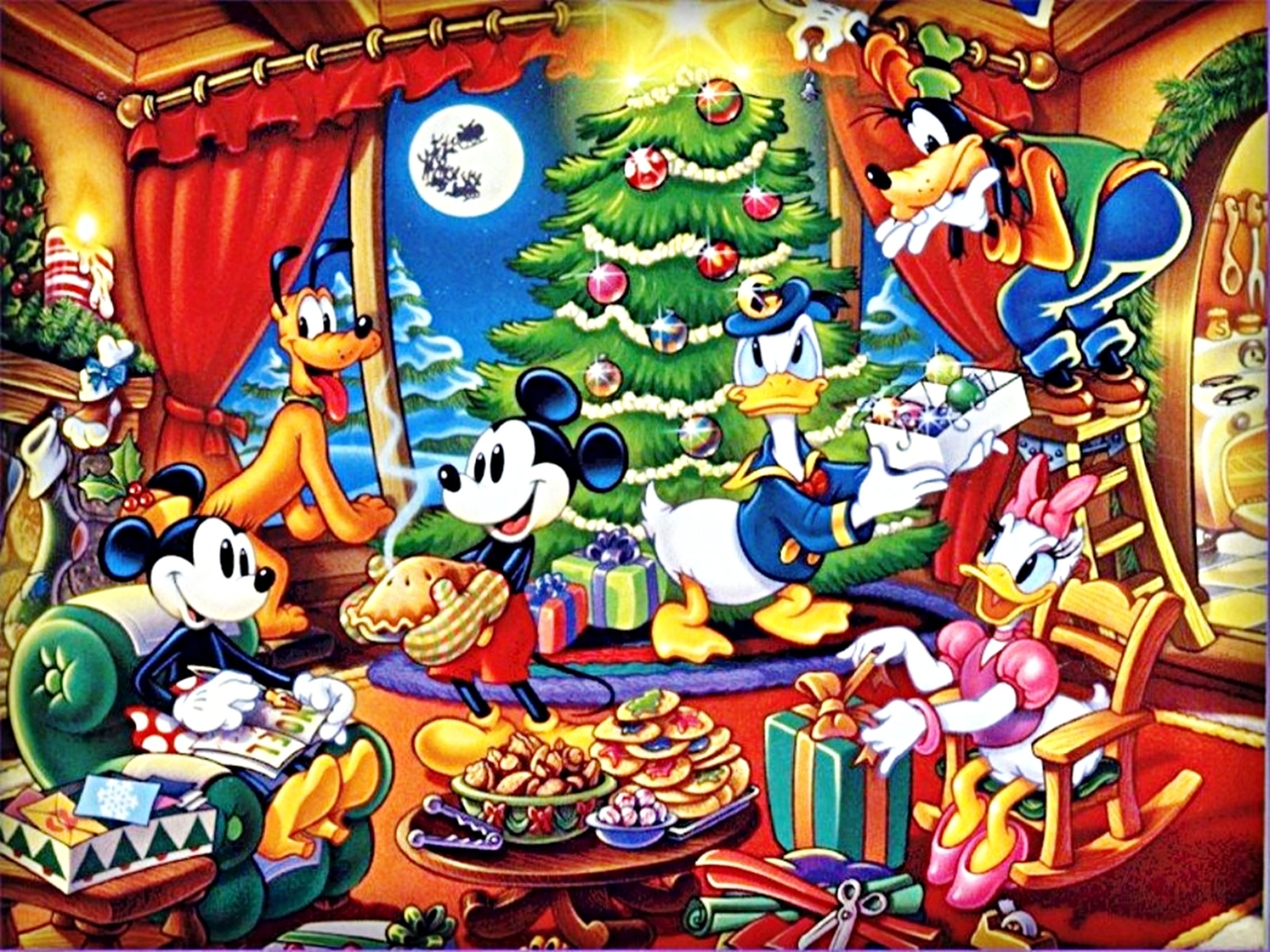 Walt Disney Wallpapers The Disney Gang Christmas walt disney 2212x1659