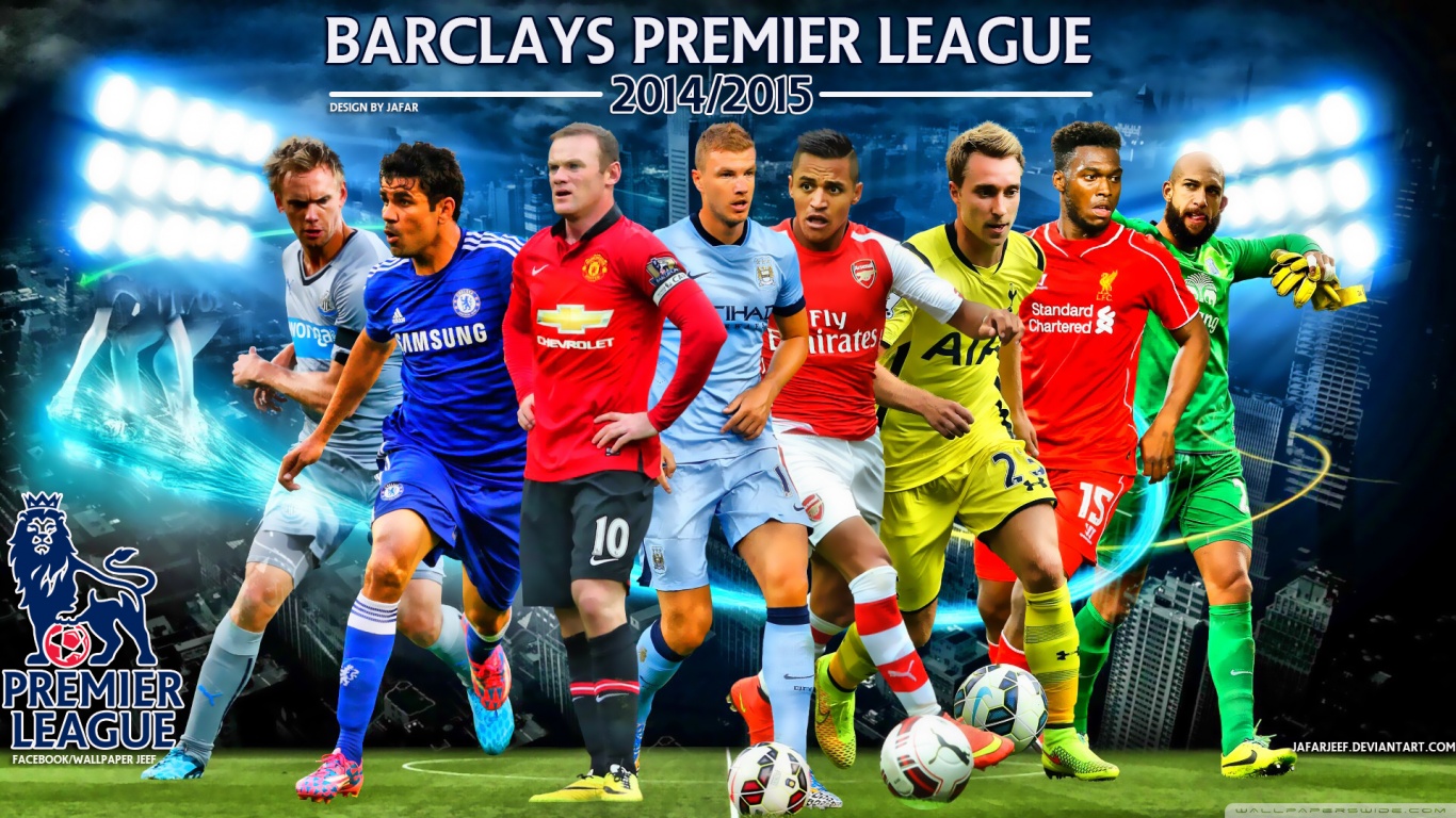 Barclays Premier League 2014 15   Stylish HD Wallpapers 1366x768