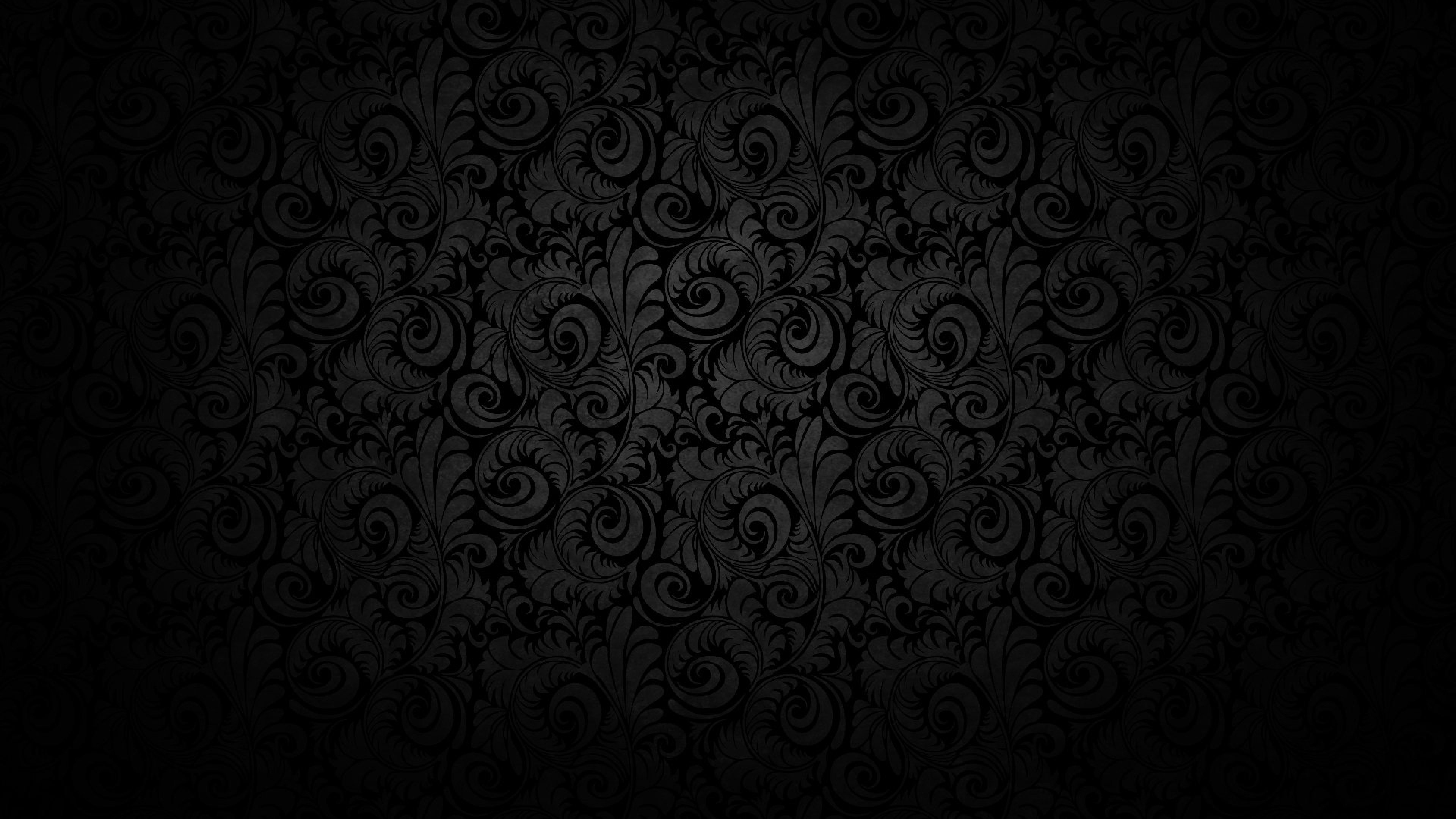  Black background Pattern Light Texture Wallpaper Background 4K