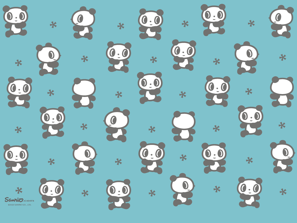 Cute Panda Backgrounds 1024x768