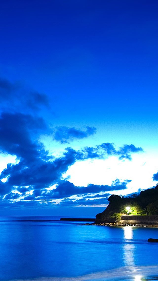 Blue Ocean Beach Wallpaper   iPhone Wallpapers 640x1136