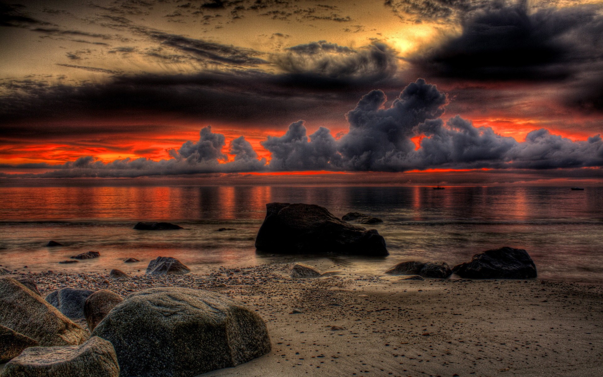 Beach at Night widescreen Beach at Night widescreen 1920x1200