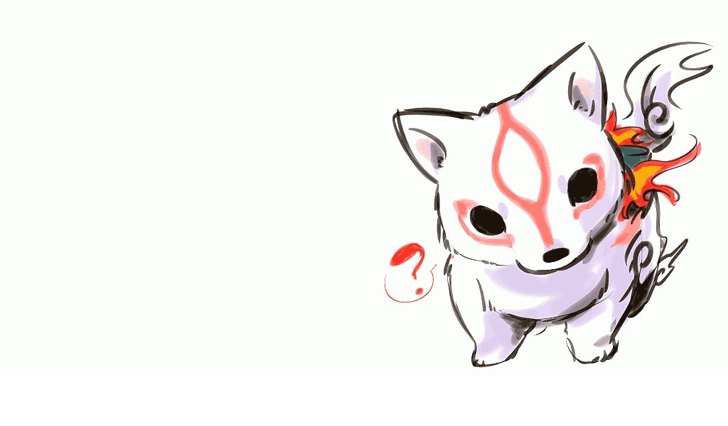 cute okami chibi amaterasu HD Wallpaper   Anime Manga 114605 1024x600