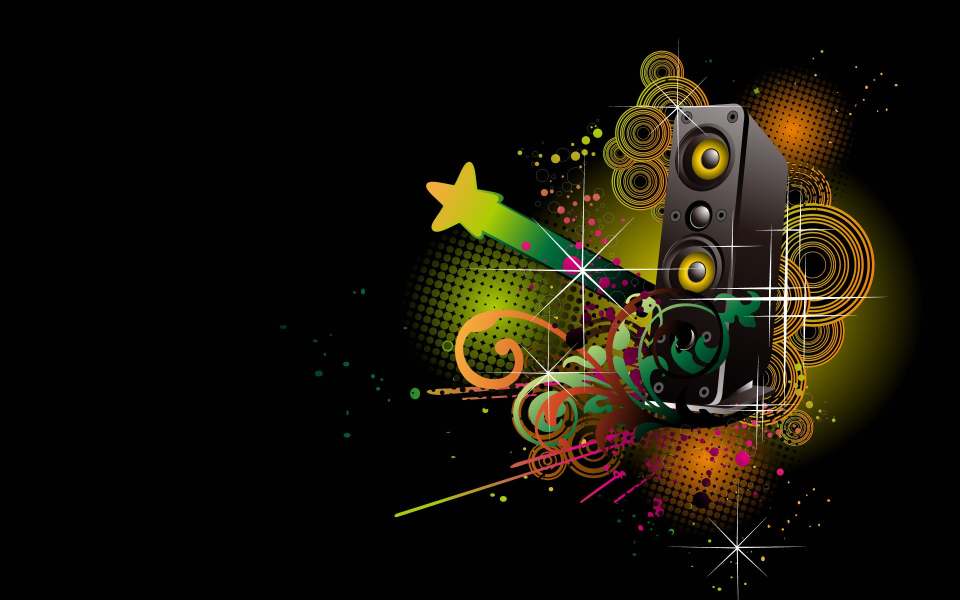 Abstract Music Wallpaper 1920x1200 Abstract Music Colorful Digital 1920x1200