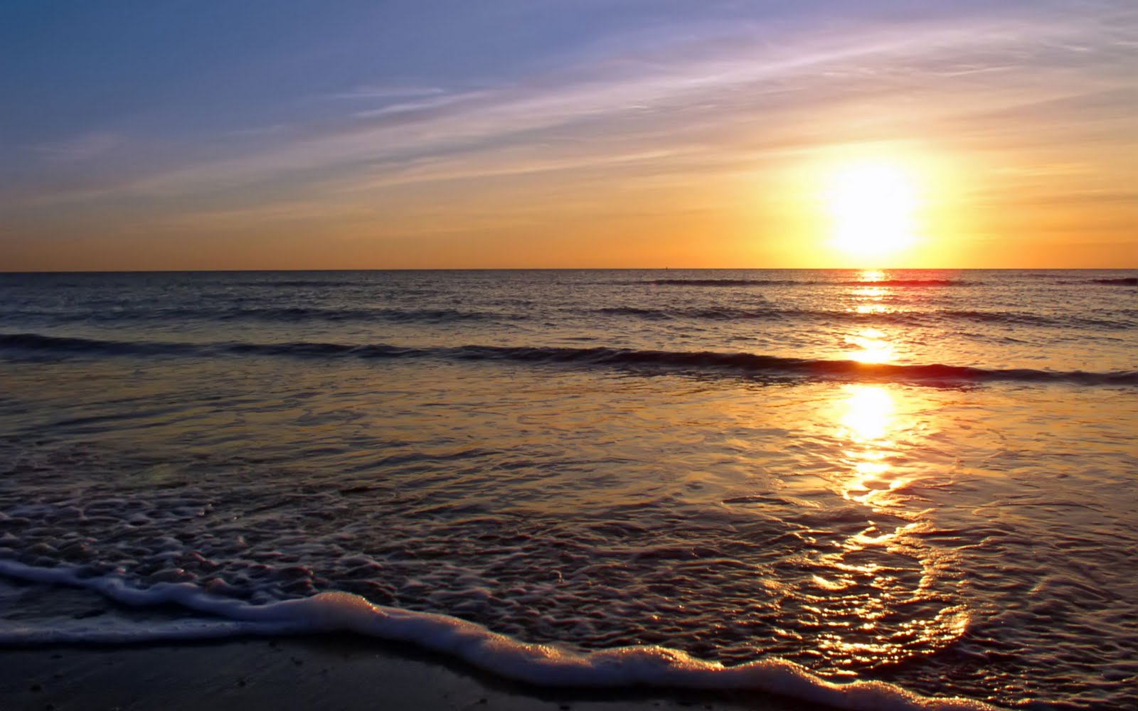 Gallery For gt Beach Sunrise Desktop Wallpaper 1600x1000