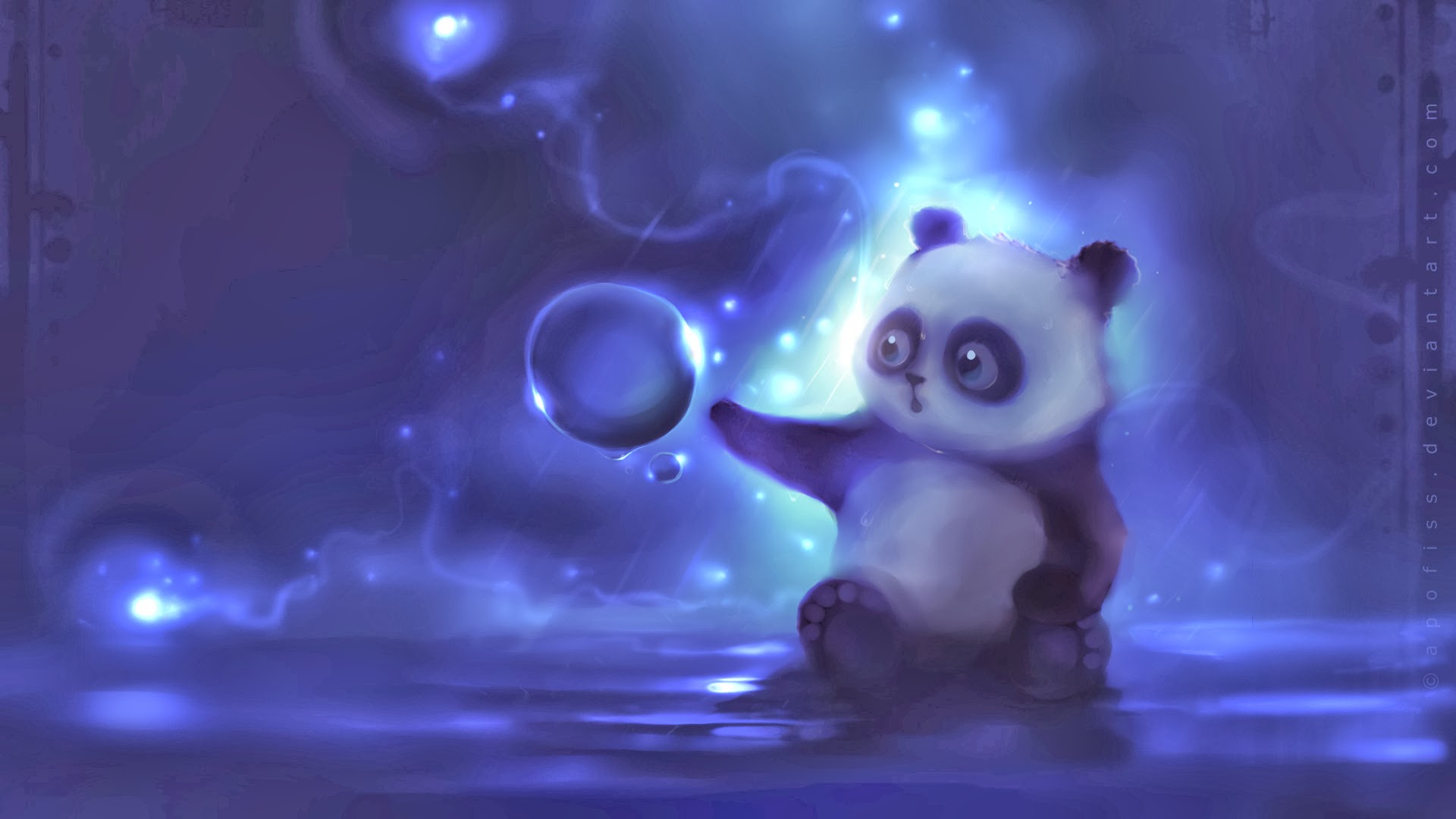 cute little panda animal hd wallpaper 1920x1080