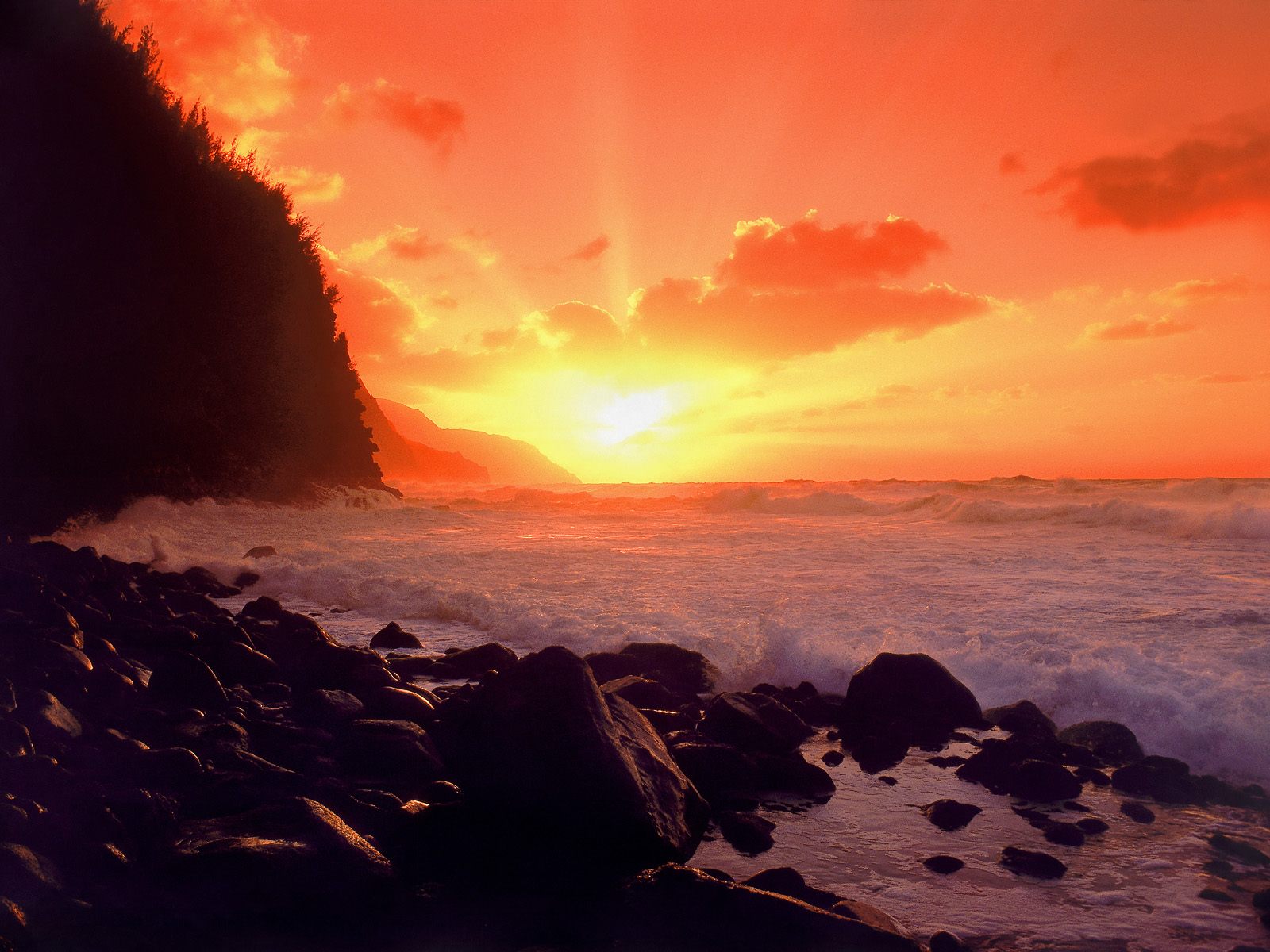 Nature Wallpapers Hawaii Sunset Wallpaper 1600x1200