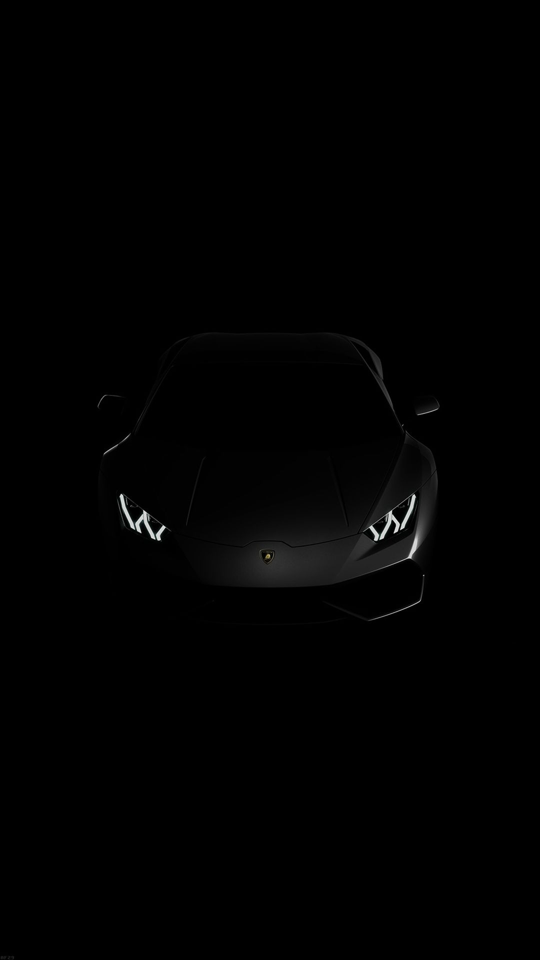 Lamborghini Huracan Lp Black Dark iPhone 6 Wallpaper Download