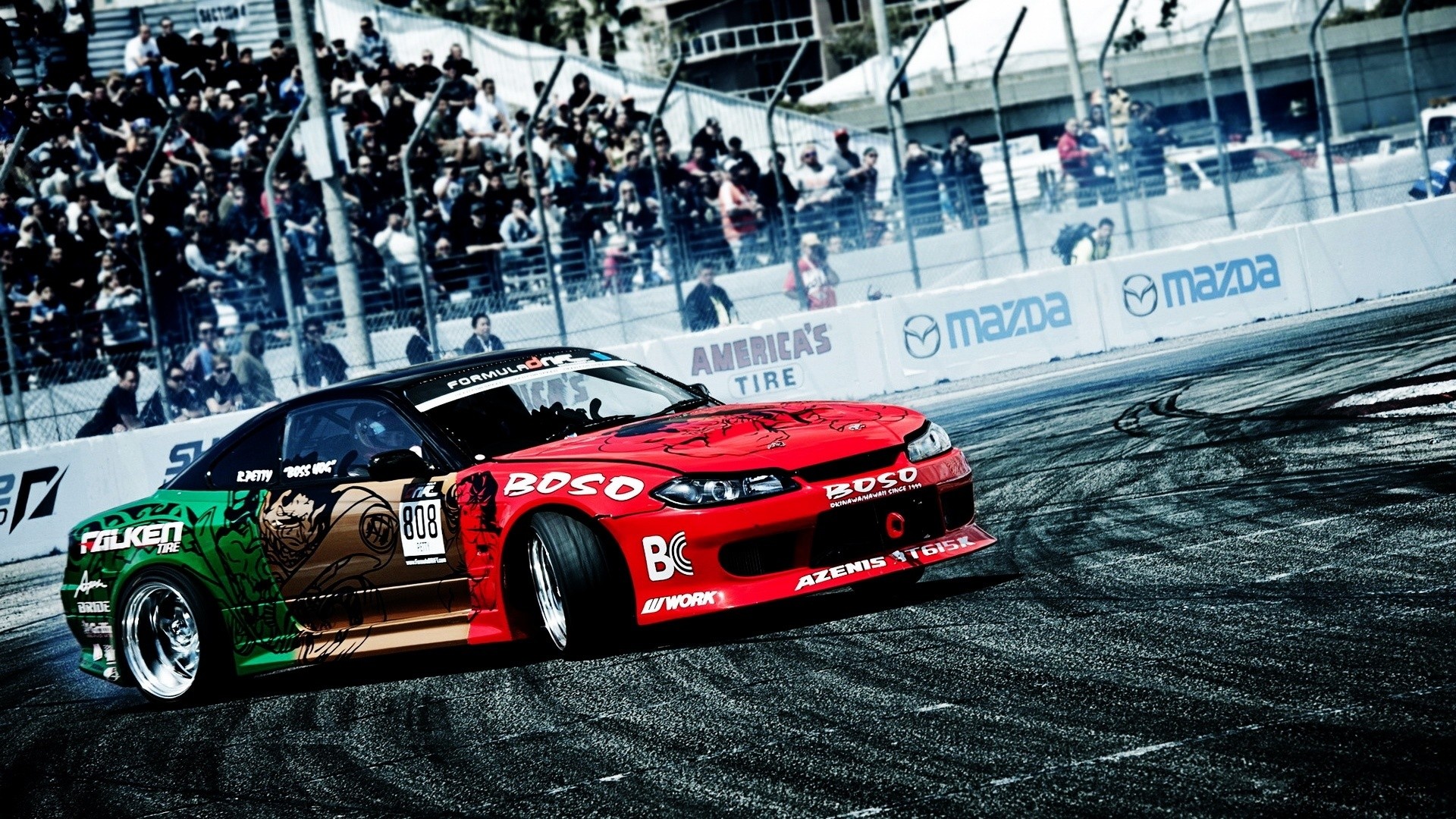 Cars Drift Wallpaper 1920x1080 Cars Drift Nissan Silvia Drifting 1920x1080