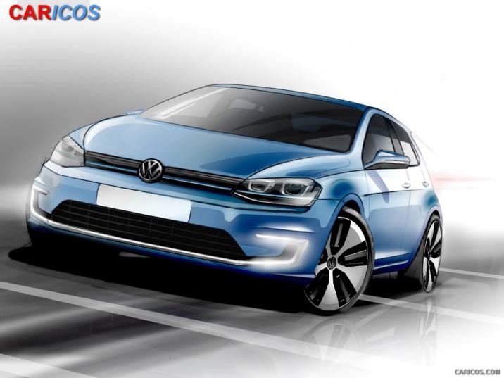 2015 Volkswagen e Golf   Design Sketch HD Wallpaper 60 1920x1080