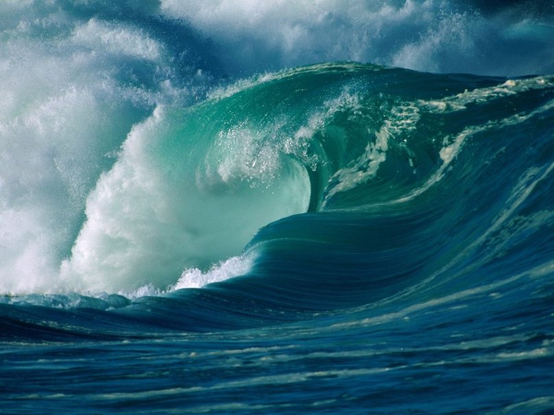 Ocean Stormy Wave wallpaper 808x606