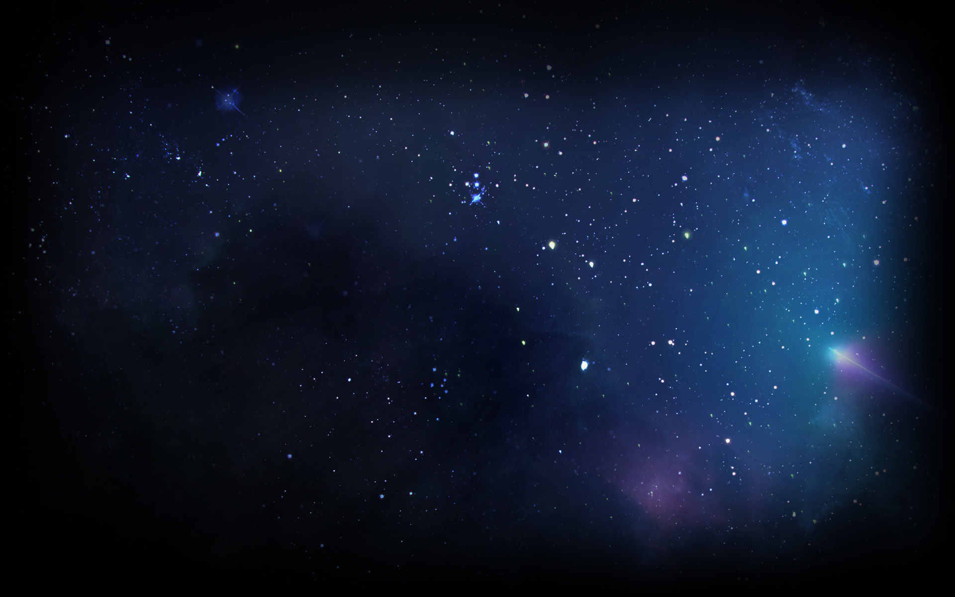 Blue Space Backgrounds 1920x1200