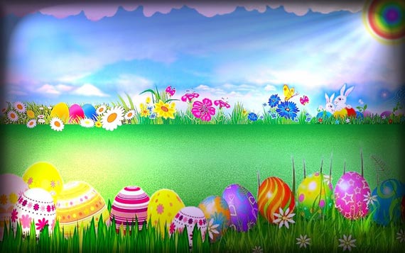 Kids Easter   31 Cute Easter wallpapers Multy Shades 570x357