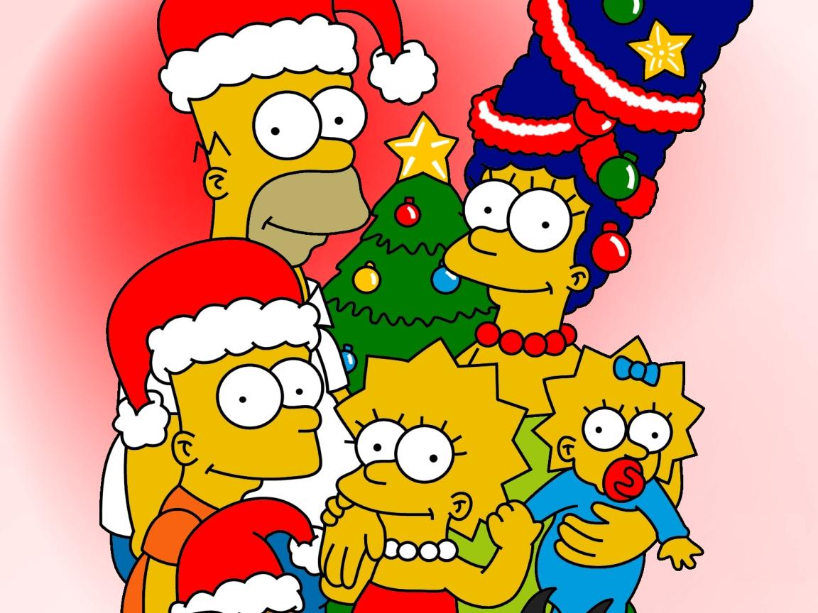 Pics Photos   Simpsons Christmas Wallpaper Simpsons 1152x864