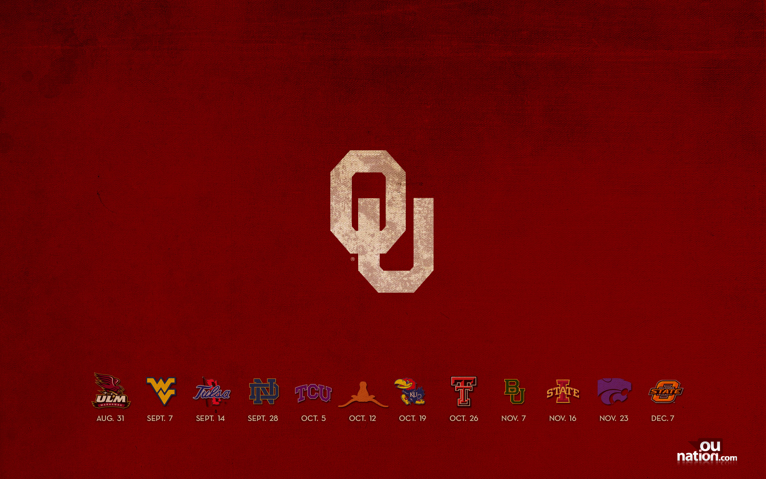 OUnationcom University of Oklahoma Themed Wallpapers 2560x1600