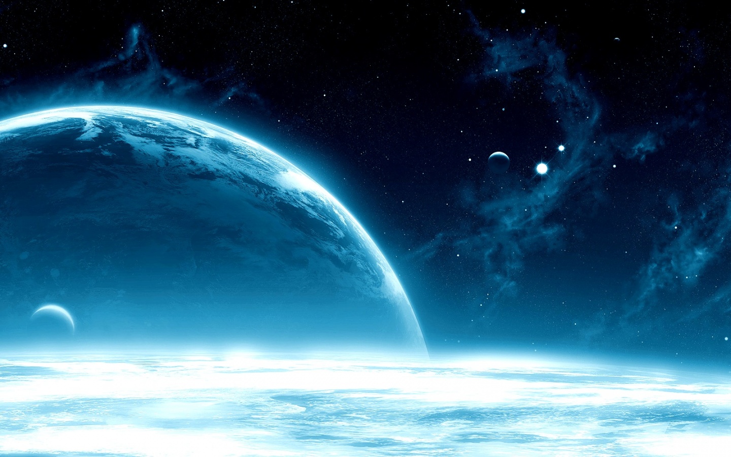 Download Deep Blue Space Wallpaper Full HD Wallpapers 1440x900