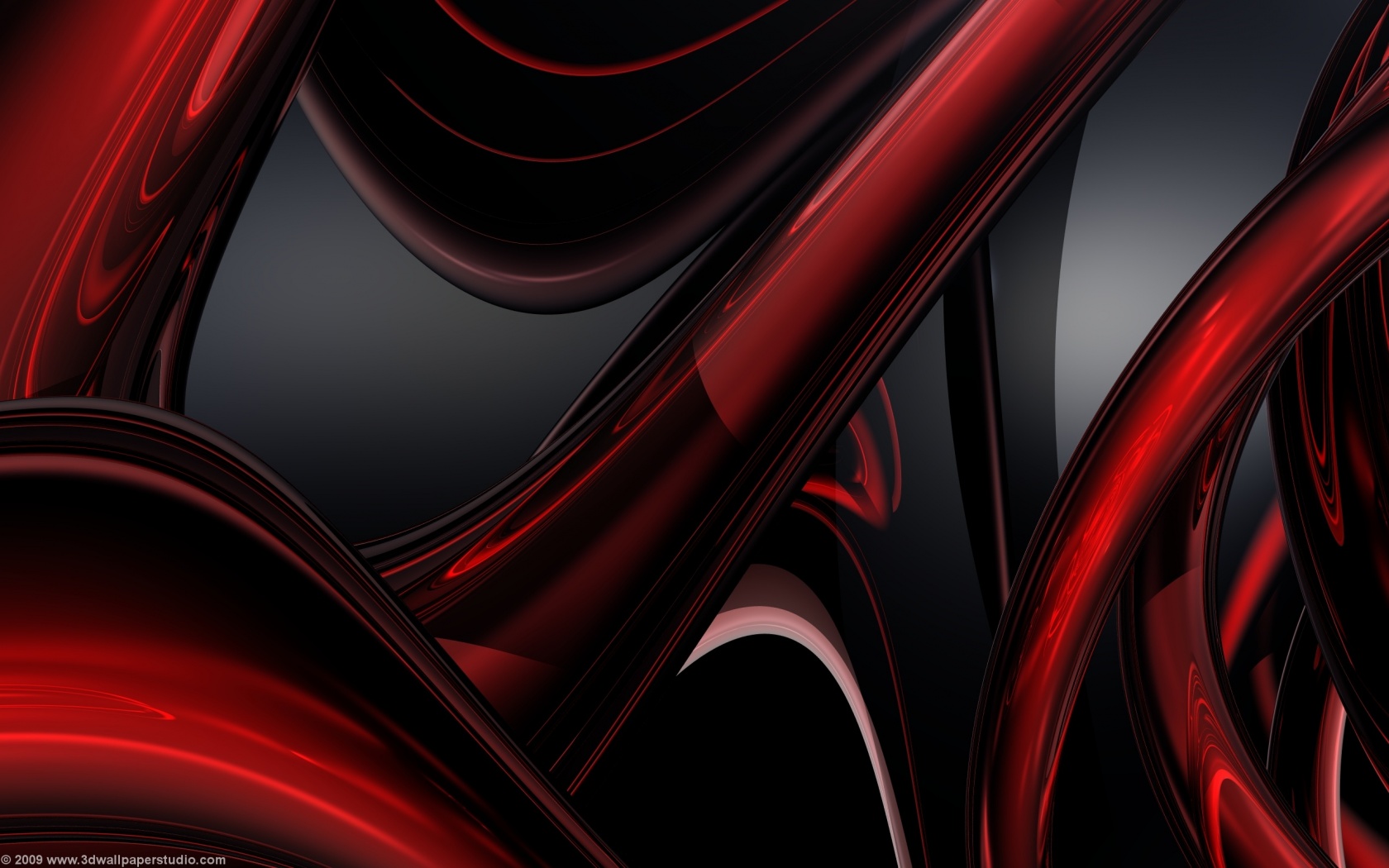 Abstract Red and Black Wallpaper 1680x1050