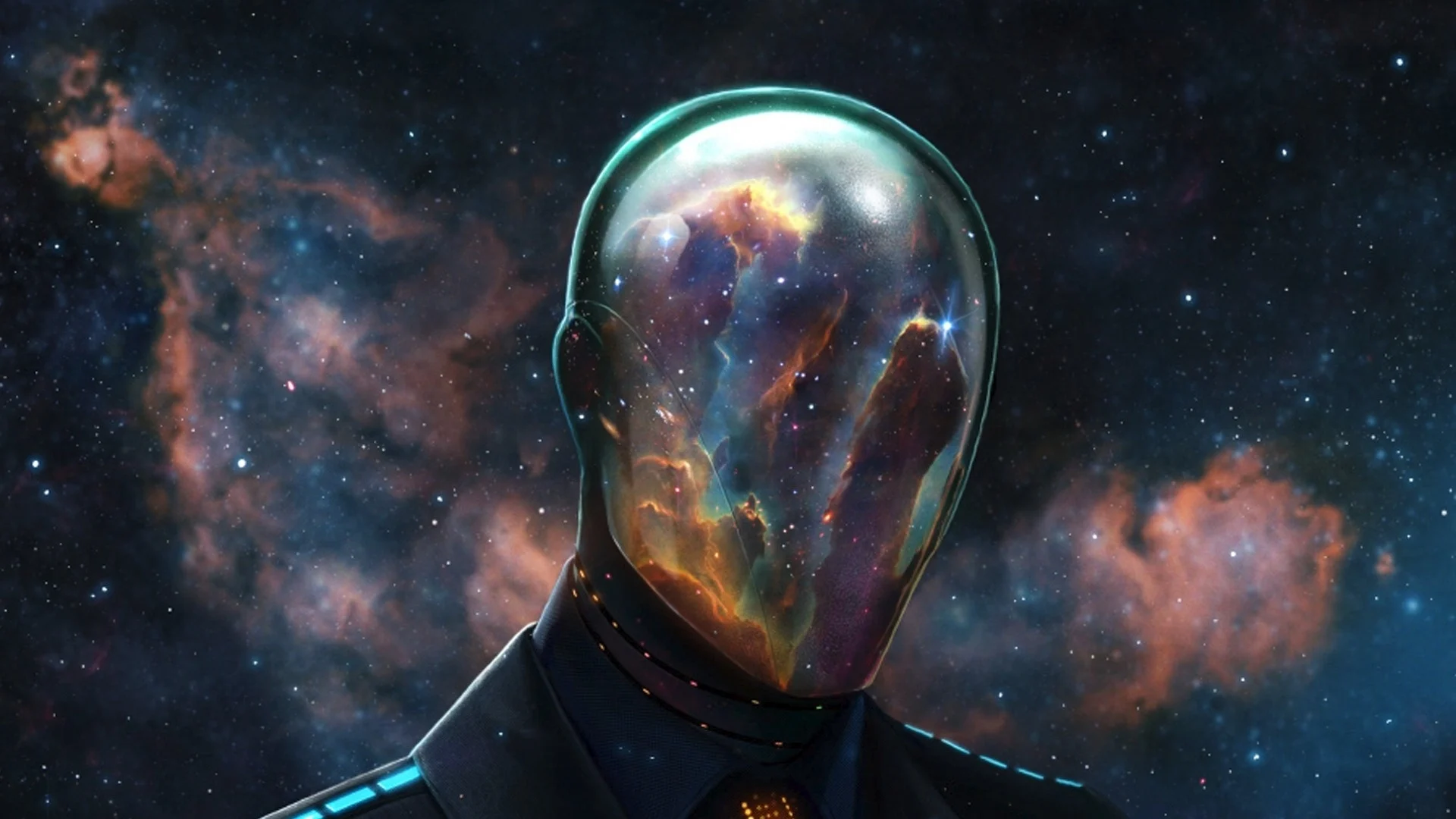 Download epic reflective space mask HD wallpaper 1920x1080