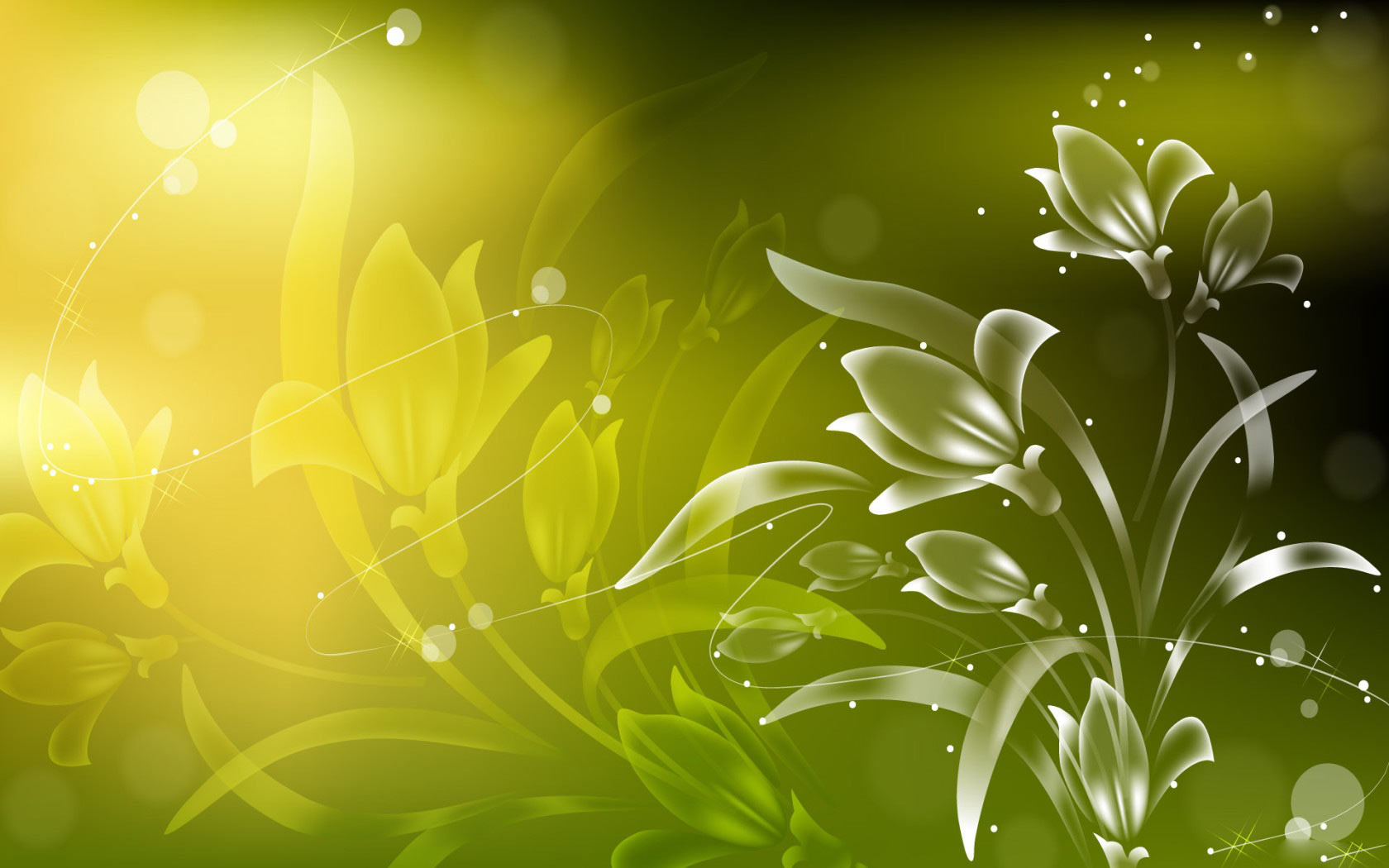 Light Green Abstract Background Vector Images 1680x1050