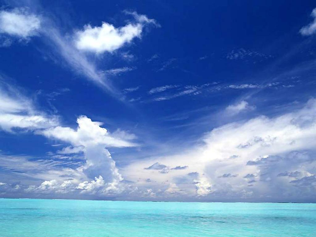 Blue Ocean Nature Backgrounds 1024x768