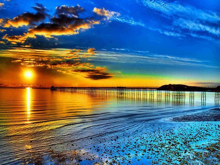 Beautiful Beach Sunset Wallpaper The Best Wallpaper and Backgrounds 736x552