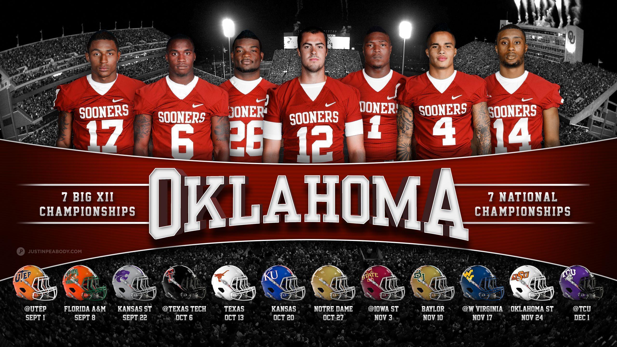 2016 Oklahoma University Football Schedule Wallpapers 2560x1440