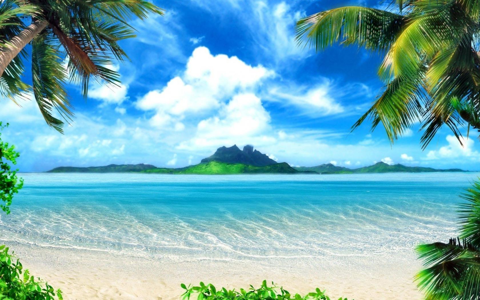 Beautiful Beach Islands Hd Photography Wallpaper Wallpapers Gallery 1680x1050