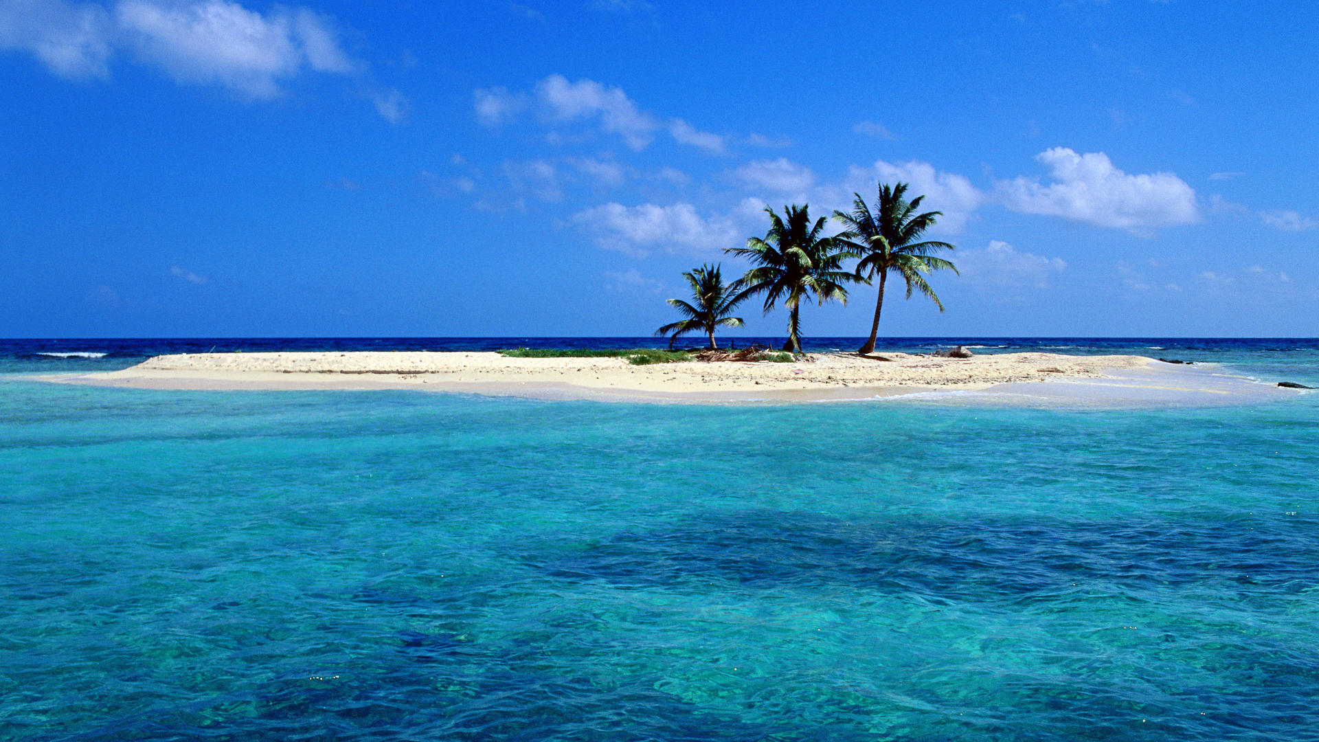 Lighthouse Reef Atoll Belize Tropical Island 1920x1080