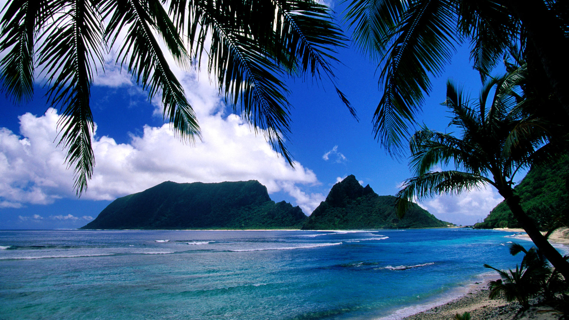 Beach Desktop Backgrounds and Wallpaper   Ofu Island American Samoa 1920x1080