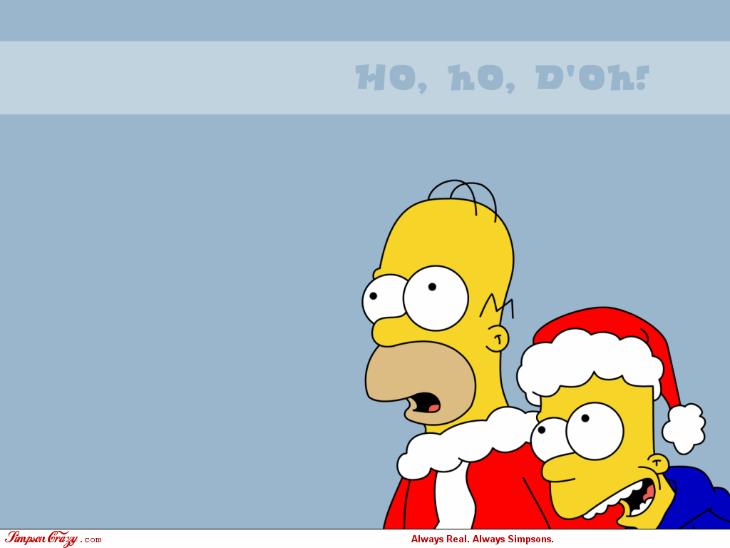 Simpsons Christmas wallpapers Simpsons Crazy 1024x768