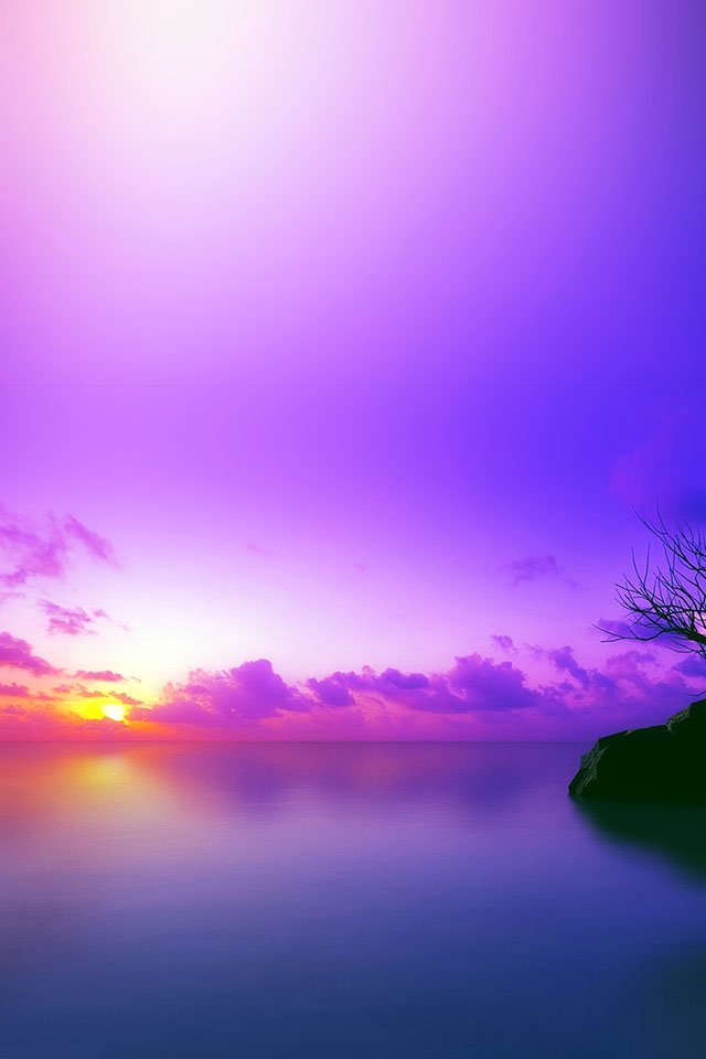 sunset purple iPhone 4s Wallpaper Download iPhone Wallpapers iPad 640x960