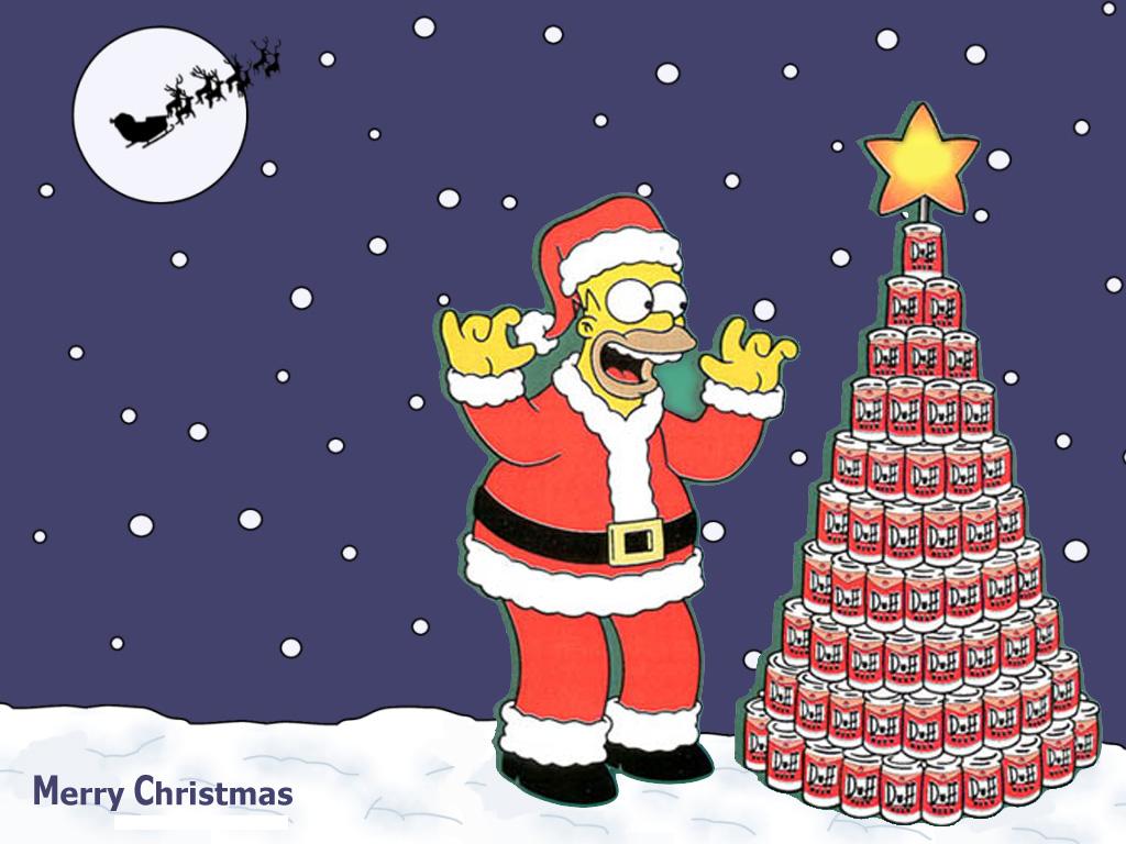 Homer Simpson 1024x768 Christmas Wallpapers 1024x768