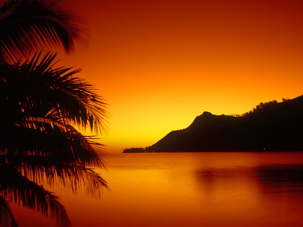 Hawaii Sunset Wallpaper 1024x768