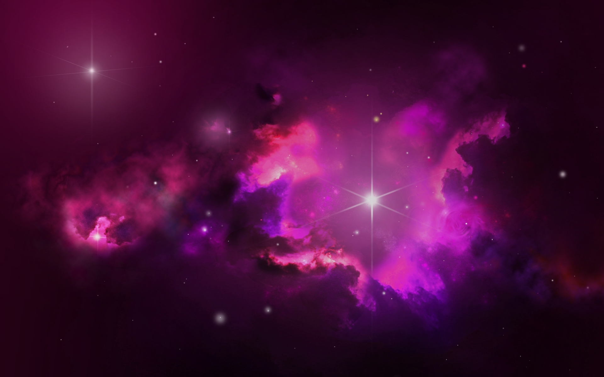 1920x1200 Pink Outer Space amp Stars desktop PC and Mac 1920x1200