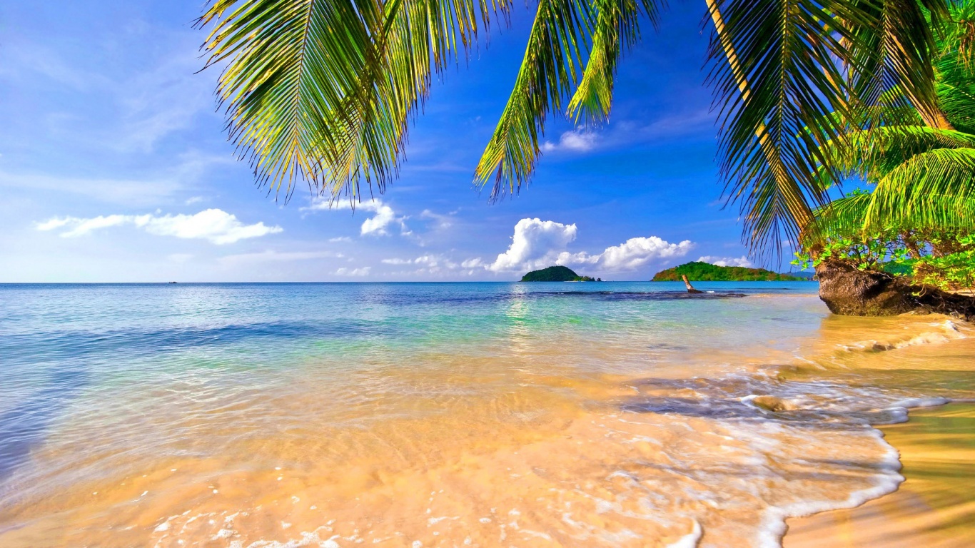 Tropical Beach HD Wallpapers 1366x768