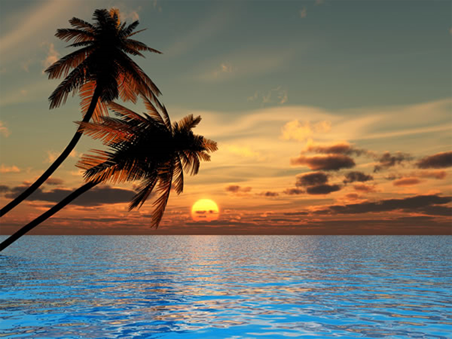 Sunset Beach Wallpapers Download Wallpaper DaWallpaperz 1485x1114