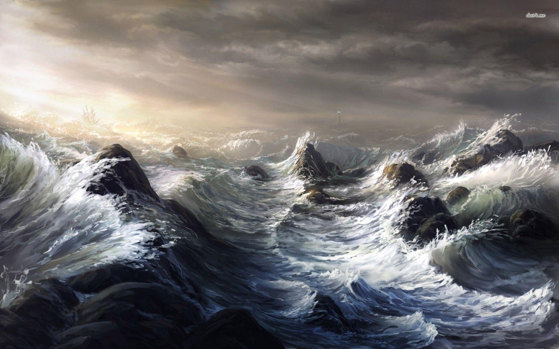 Stormy Ocean Wallpapers 1920x1200