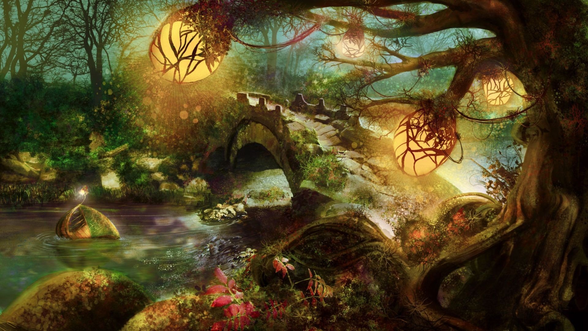 Nature Forest Wallpaper 1920x1080 Nature Forest Fantasy Art 1920x1080