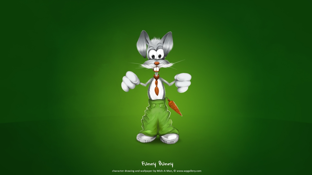 Funny Bunny - 1280 x 720 HDTV 720p wallpaper - Wallpaper Gallery