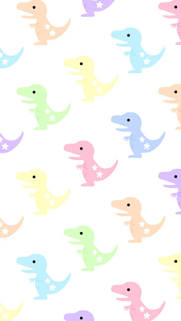 cute dinosaurs wallpaper 610x1082