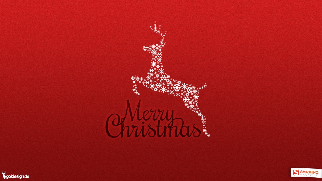 1366x768 Merry Christmas desktop PC and Mac wallpaper 1366x768