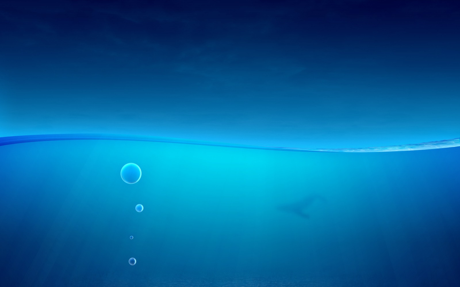 blue ocean wallpaper 1600x1000