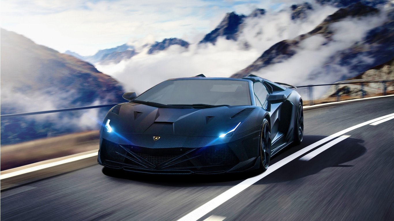 Lamborghini Aventador Supercar Wallpaper HD Car Wallpapers 1366x768