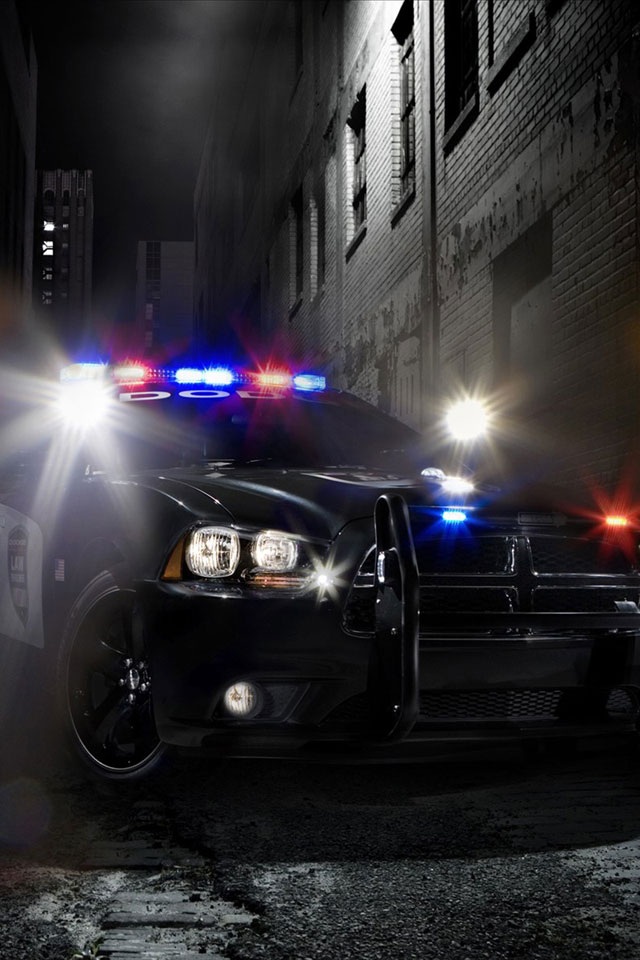 Beautiful police car iPhone wallpapers Background and Themes 640x960