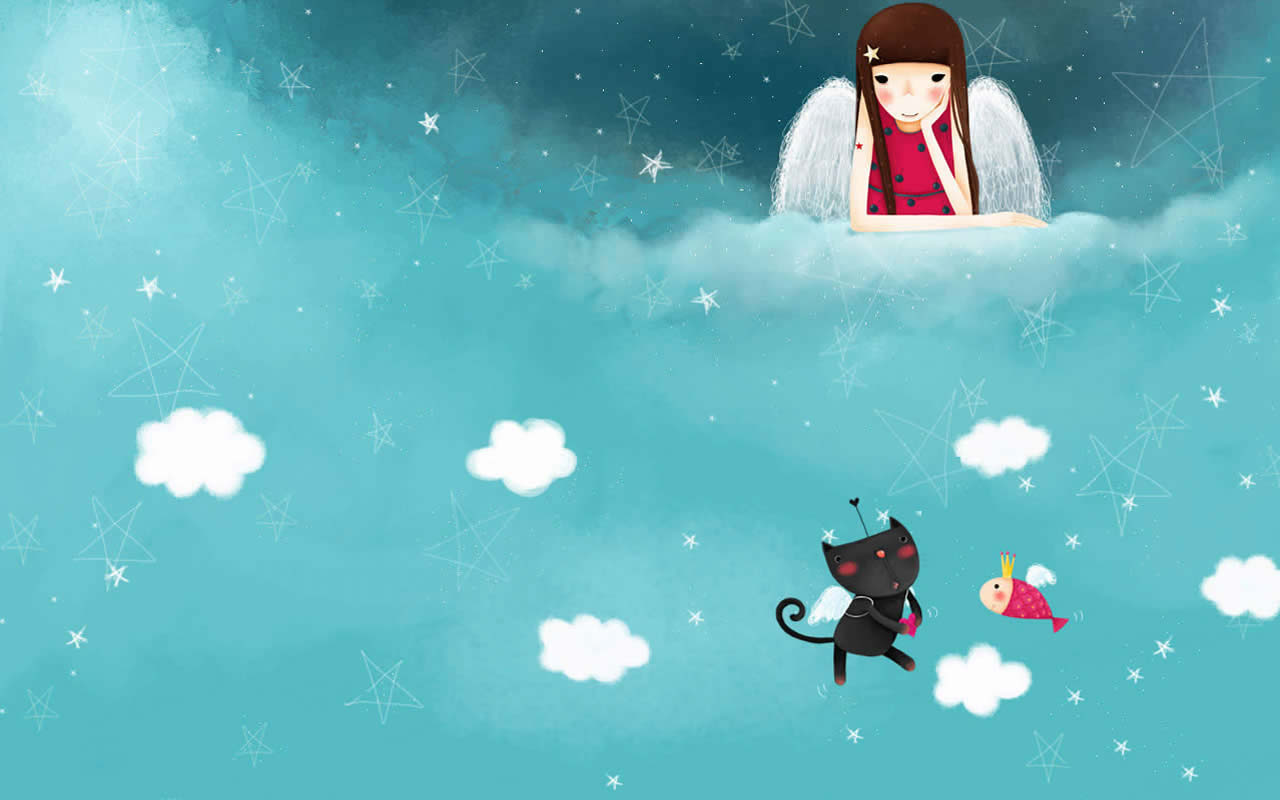 Korean Cartoon Illustration Picture Wallpaper 1280x800 South Korean ...