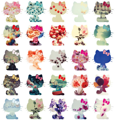 floral hello kitty pattern   image 206061 on Favimcom 500x502