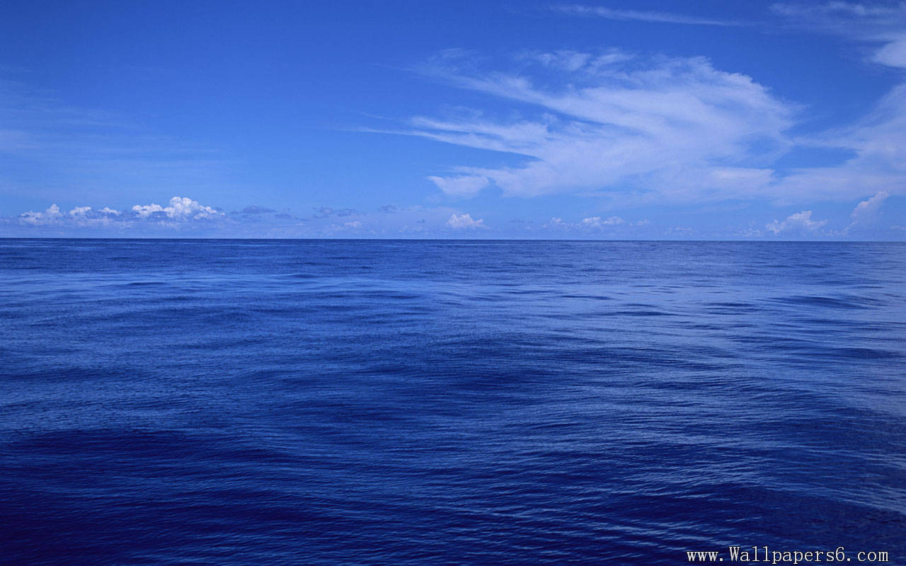 landscape wallpapers blue ocean and blue sky blue ocean and blue 1280x800