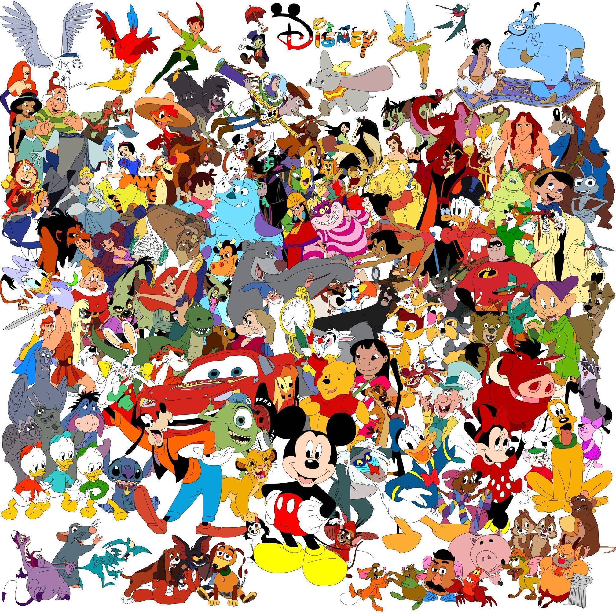 Disney Character Wallpapers 2016x2016