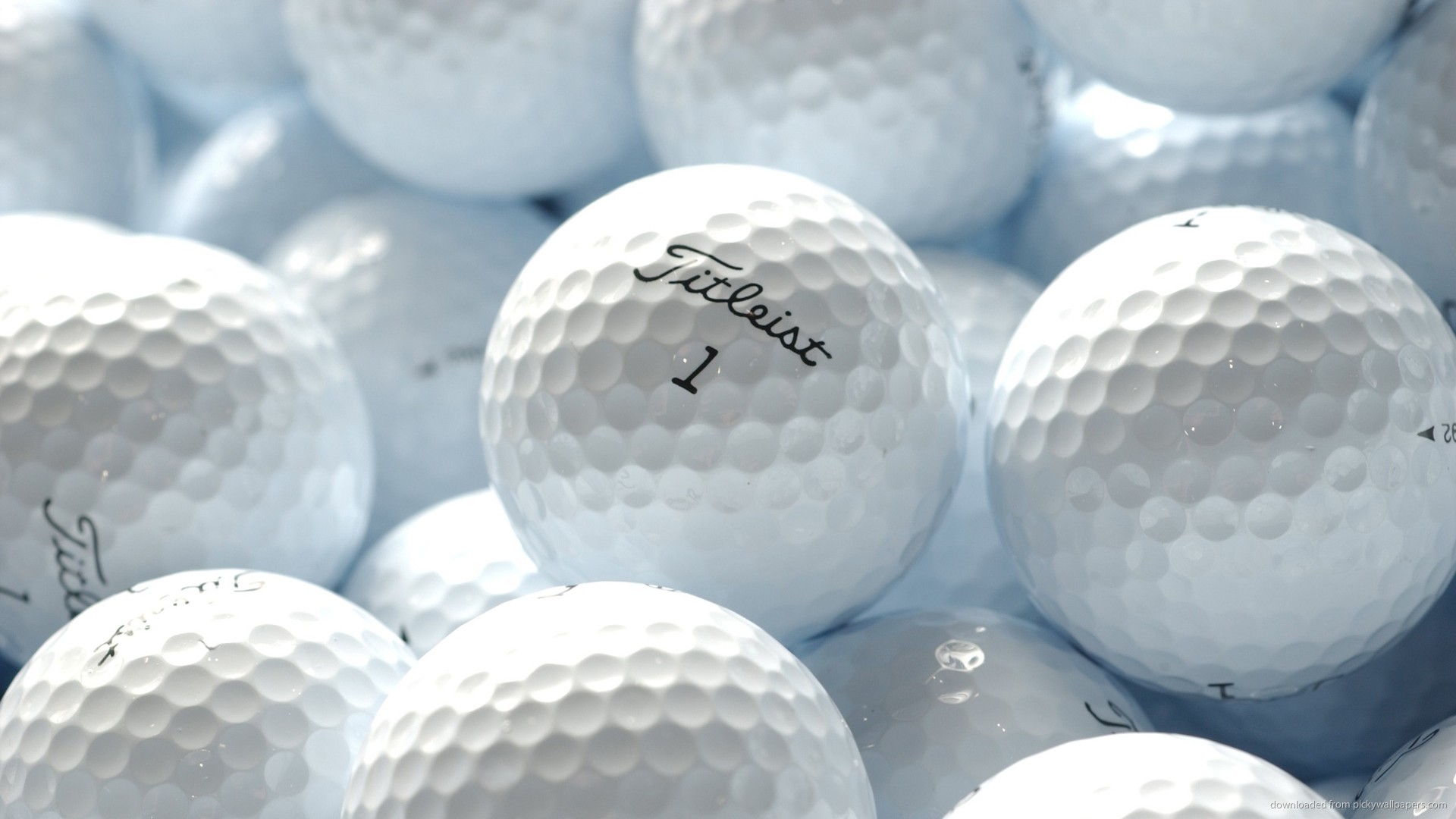 HD White Titleist Golf Balls Wallpaper